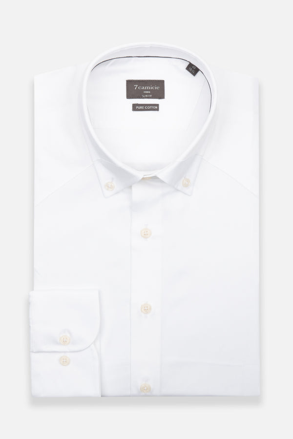 Chemise Homme Essential Satin Blanc