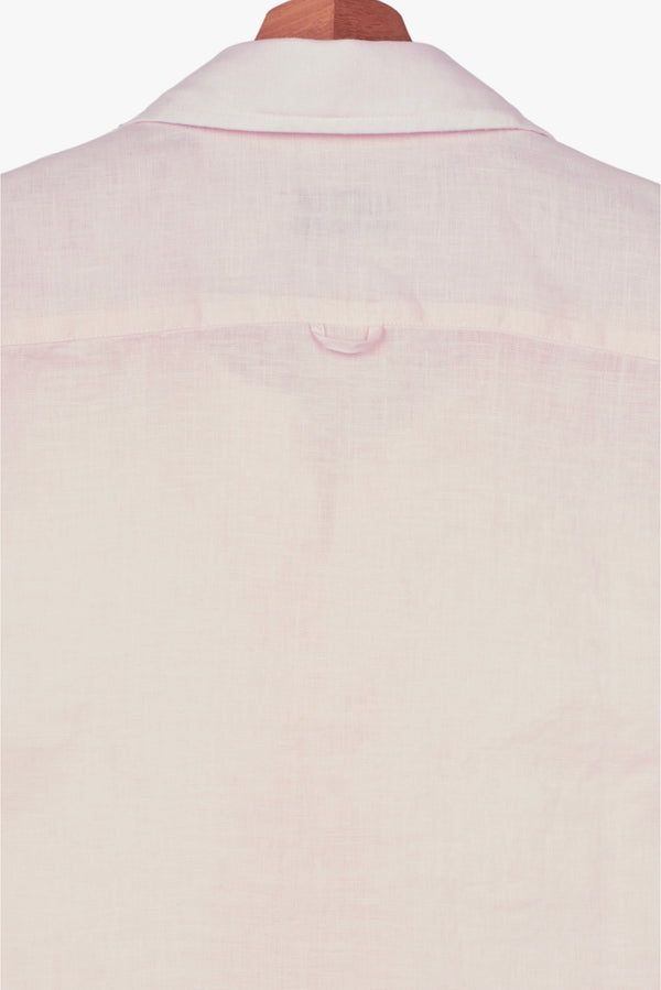 Firenze Essentials Linen Man Shirt Pink