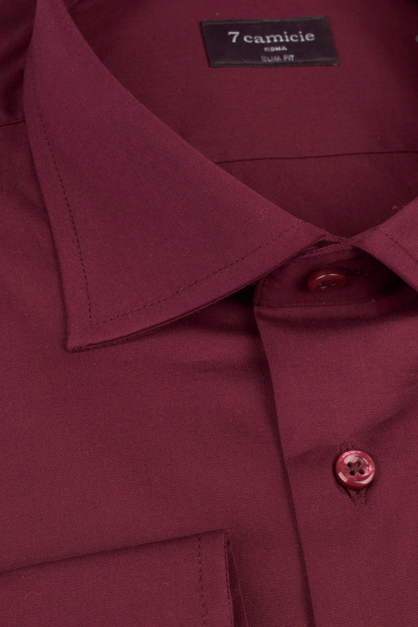 Camicia Uomo Firenze Popelin Stretch Rosso