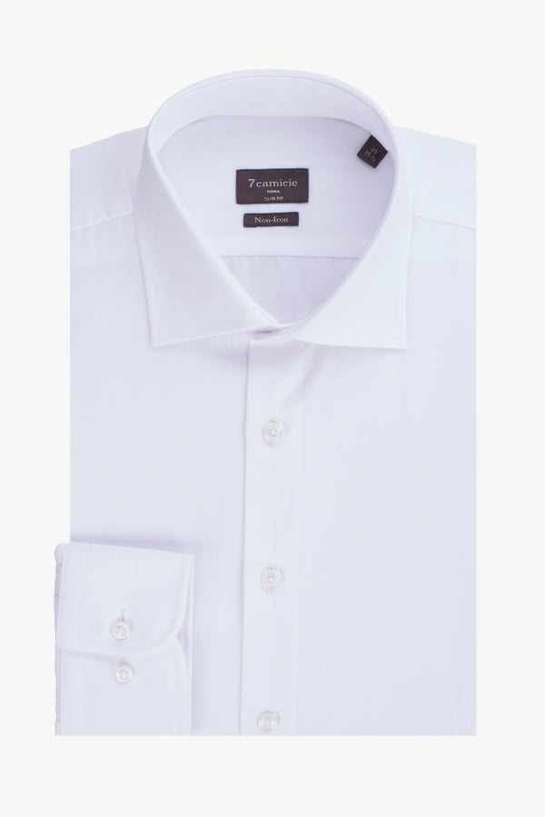 Firenze Essentials Poplin Stretch Man Shirt White