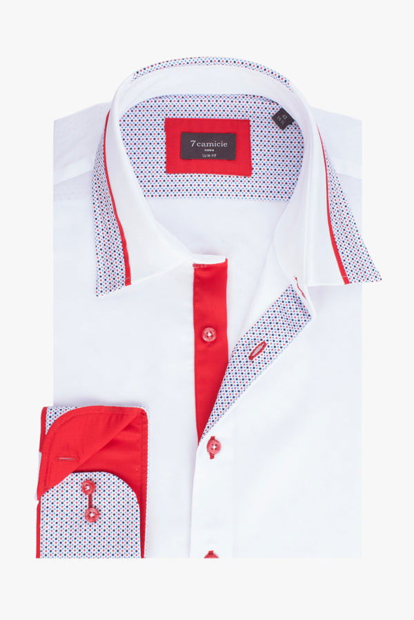 Camisa Hombre Sport Satin Blanco