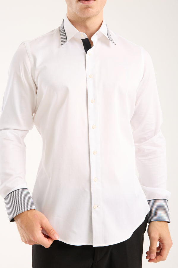Sport Satin Man Shirt White