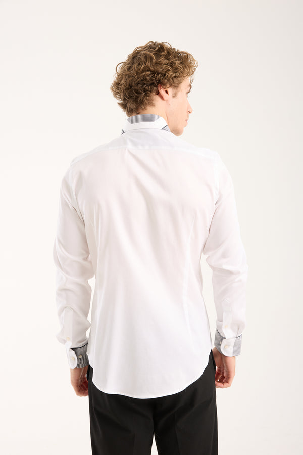 Sport Satin Man Shirt White