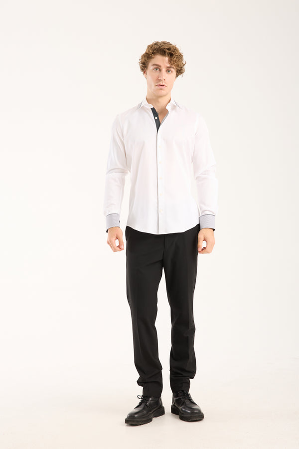 Sport Satin Man Shirt White