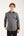 Chemise Homme Sport Popelin Stretch Gris Noir