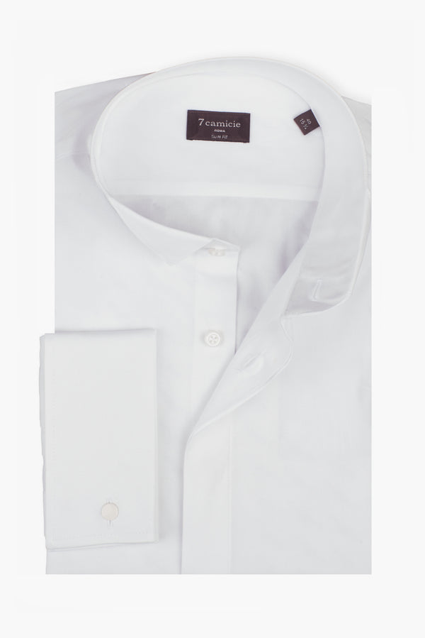 Camicia Uomo Milano Popelin Stretch Bianco