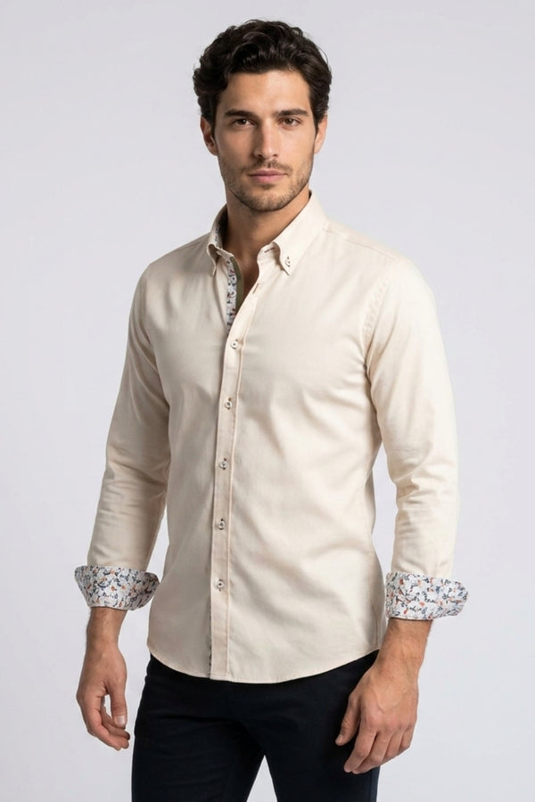 Roma Iconic Satin Man Shirt White