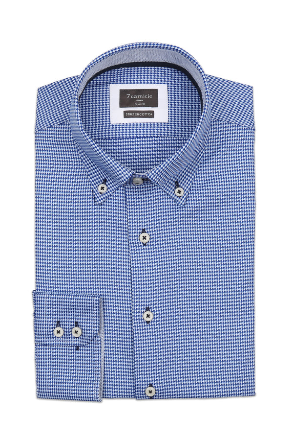 Roma Iconic Herren Hemd Armored Blau Hellblau