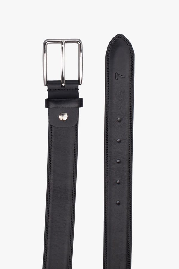 Leather Man Belt Blue