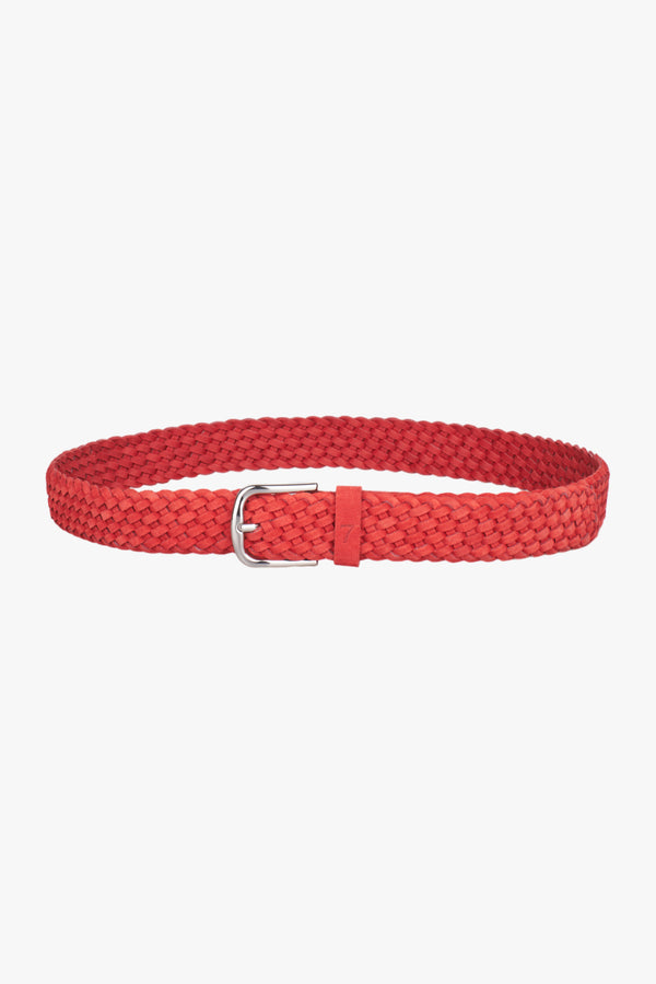 Cintura Uomo Pelle Rosso