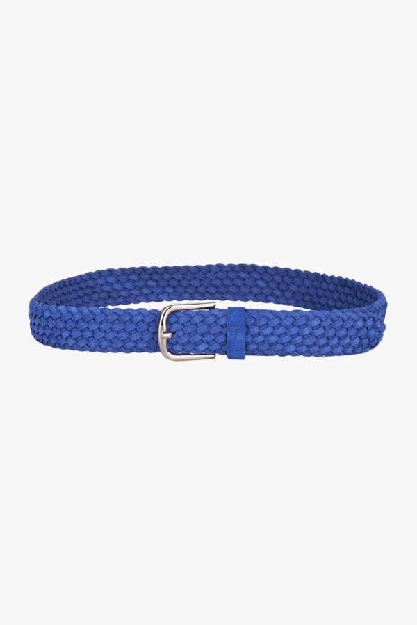 Herren Gurtel Leder Navy blau