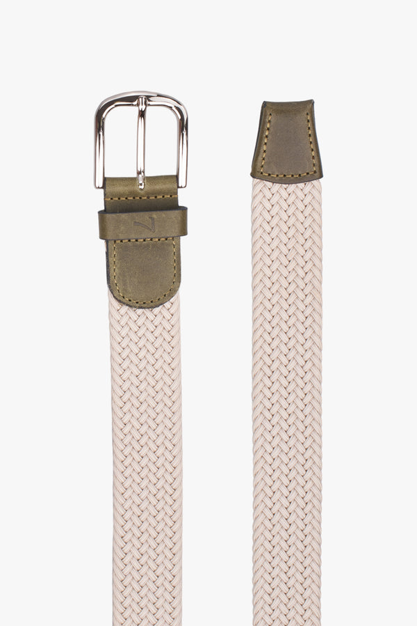 Stretch Man Belt Beige