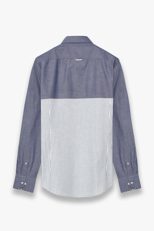 Sport Poplin Man Shirt Blue