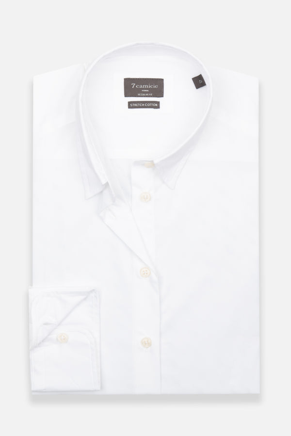 Camisa Mujer Satin Blanco