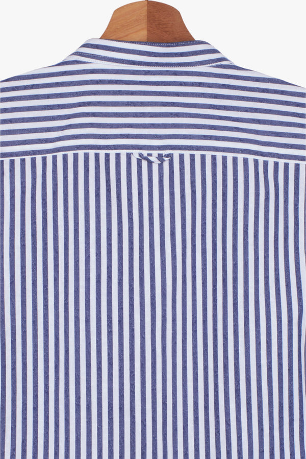 Camicia Uomo Caravaggio Sport Cotone Blu Bianco