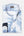 Caravaggio Sport Linen Man Shirt White Blue