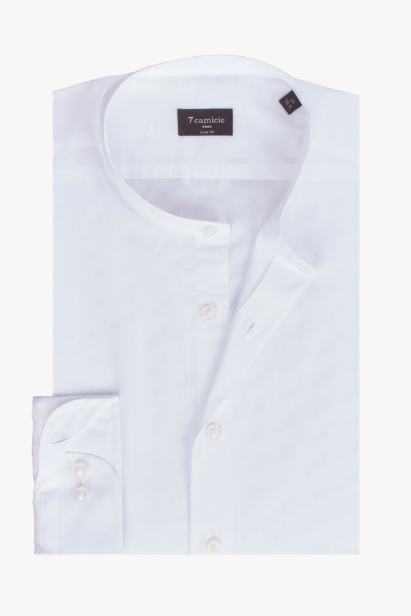 Caravaggio Herren Hemd Poplin Stretch Weiss