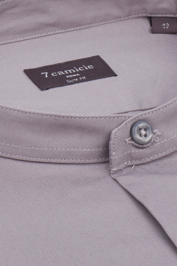 Camicia Uomo Caravaggio Popelin Stretch Grigio Chiaro