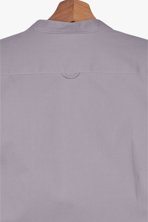 Caravaggio Herren Hemd Poplin Stretch Hellgrau