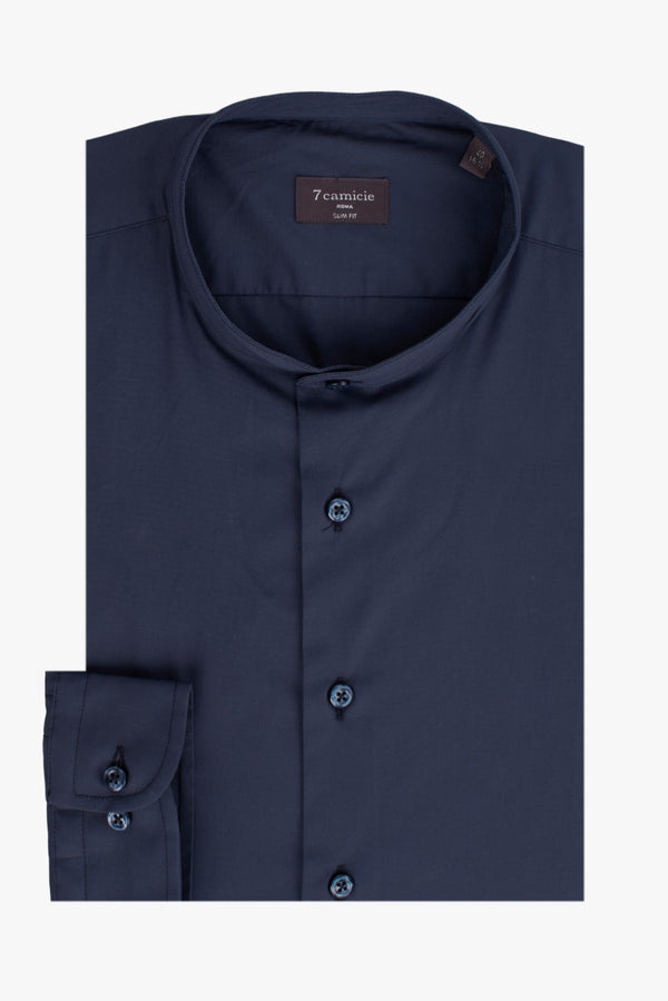 Camicia Uomo Caravaggio Popelin Stretch Blu