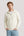 Suéter Blanco de Hombre con Cuello Ancho