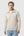 Beige Herrenpullover aus Baumwolle mit weitem Ausschnitt