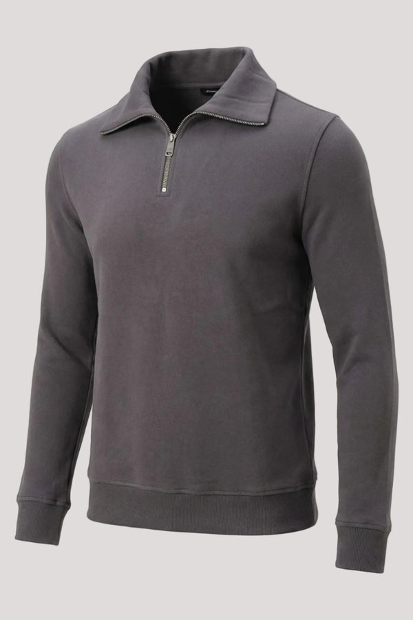Suéter Blanco de Hombre con Cuello Ancho