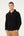 Pull homme en coton noir à large encolure