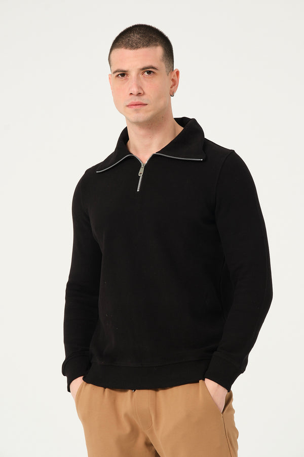 Cotton Man Sweater Black