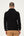 Pull homme en coton noir à large encolure