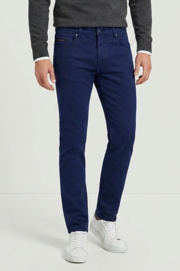 Herren Hose Baumwollstretch Navy blau