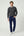 Herren Hose Baumwollstretch Navy blau