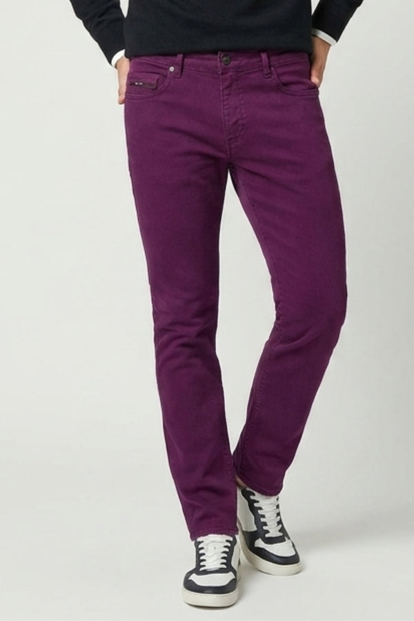Herren Hose Baumwollstretch Violett