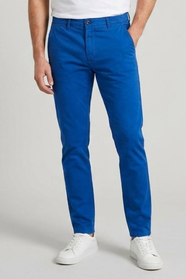 Cotton Stretch Man Pant Light Blue