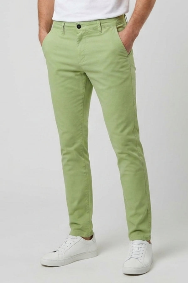 Cotton Stretch Man Pant Green