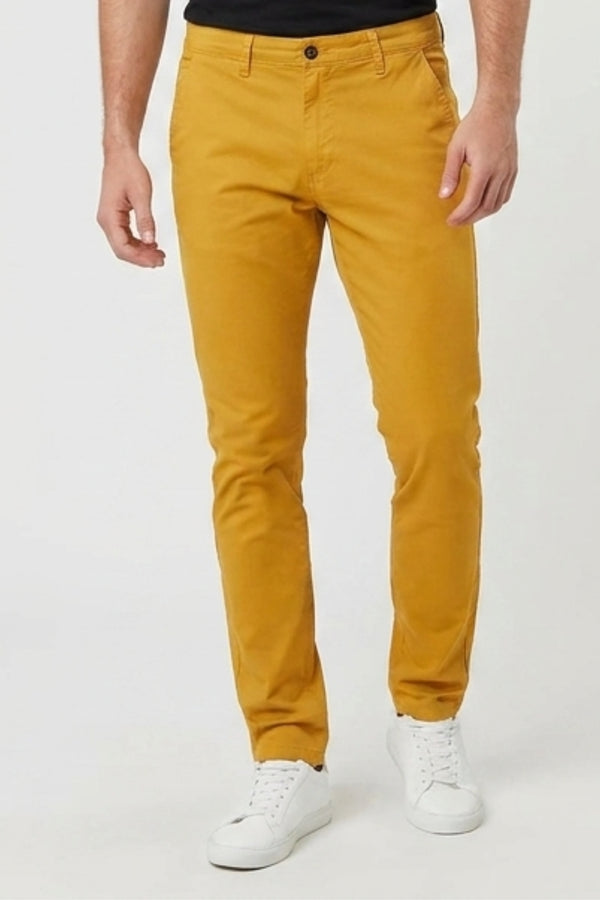Cotton Stretch Man Pant Yellow