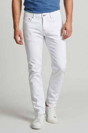 Herren Hose Baumwollstretch Weiss