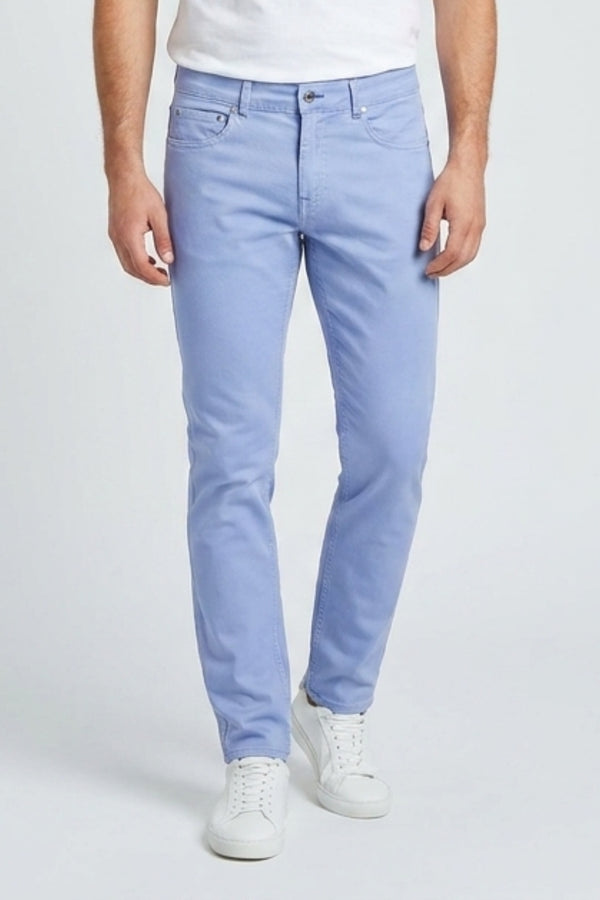 Cotton Stretch Man Pant Light Blue