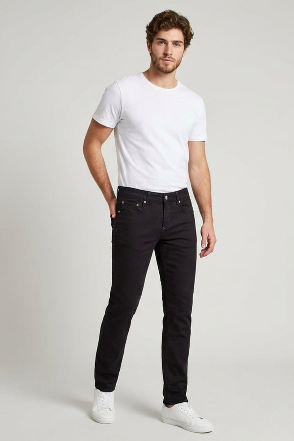 Pantalon Homme Coton extensible Noir