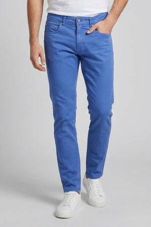 Herren Hose Baumwollstretch Blau