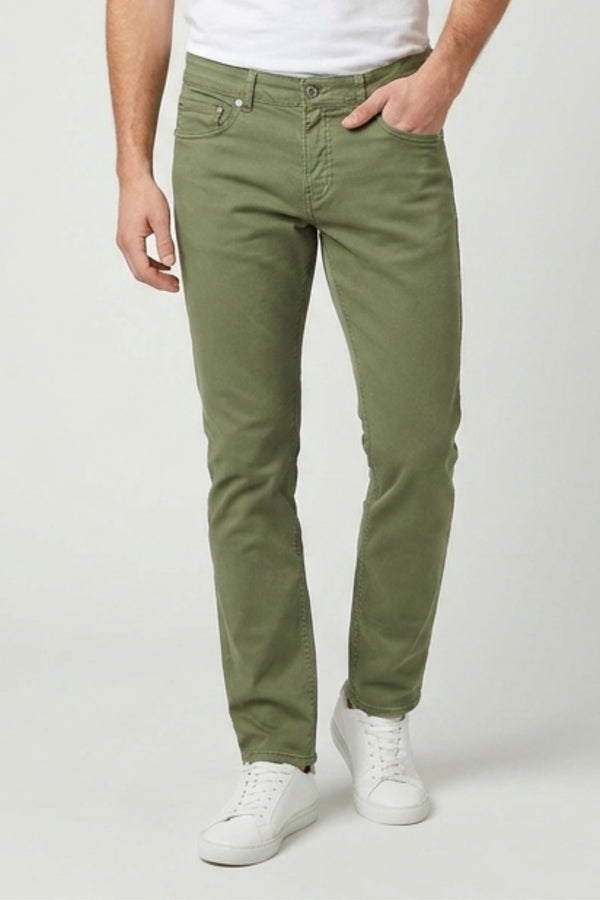 Herren Hose Baumwollstretch Grun