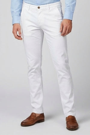 Herren Hose Baumwollstretch Weiss