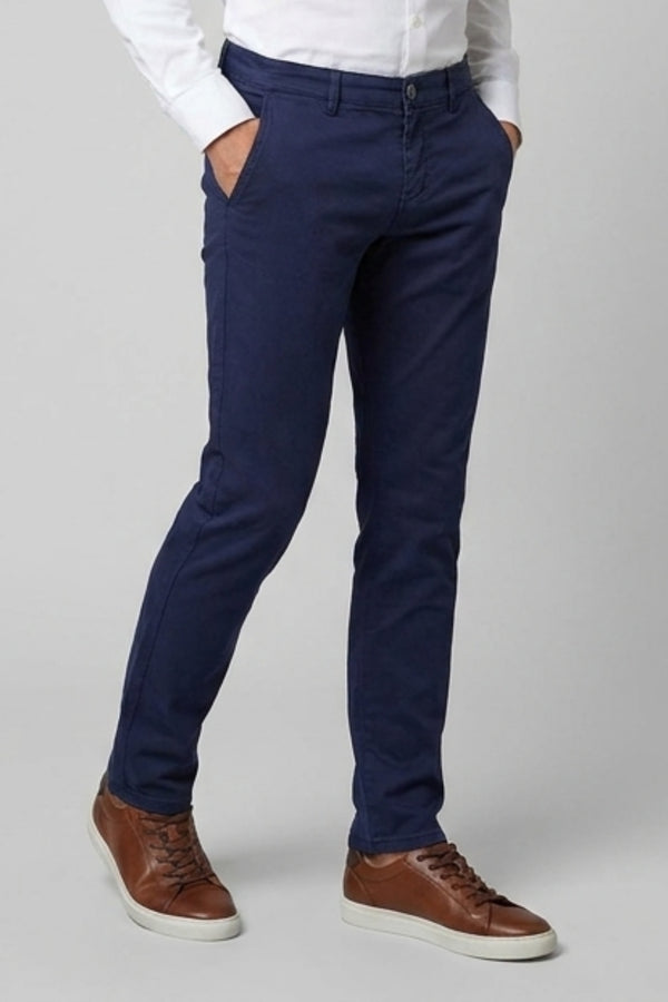Herren Hose Baumwollstretch Blau