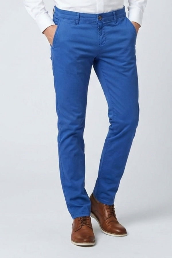Herren Hose Baumwollstretch Navy blau