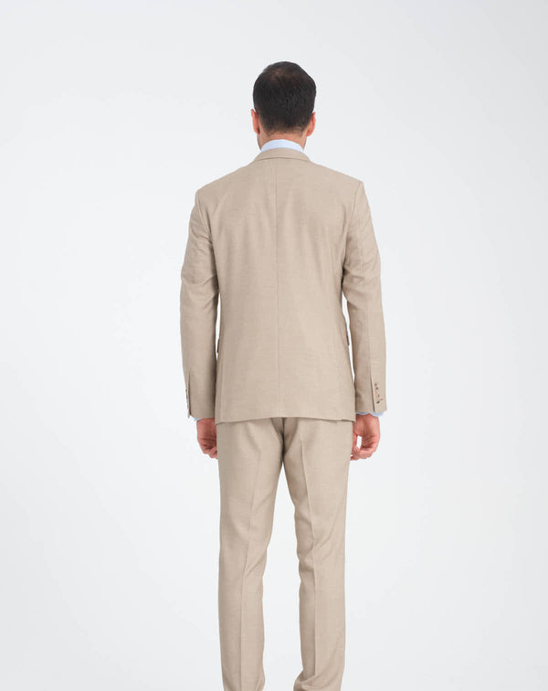 Pantalon Homme Microfibra Brun Blanc