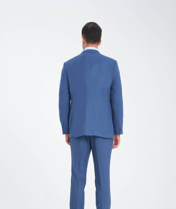 Pantalon Homme Microfibra Bleu Blanc