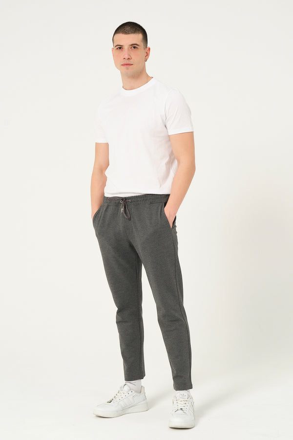 Cotton Man Jogger Pant Grey