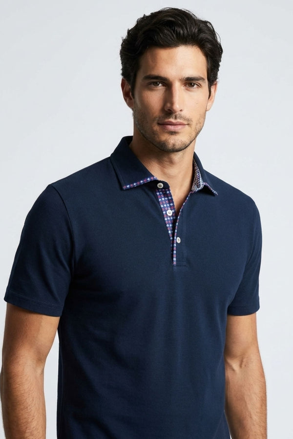 Polo Homme Jersey Bleu