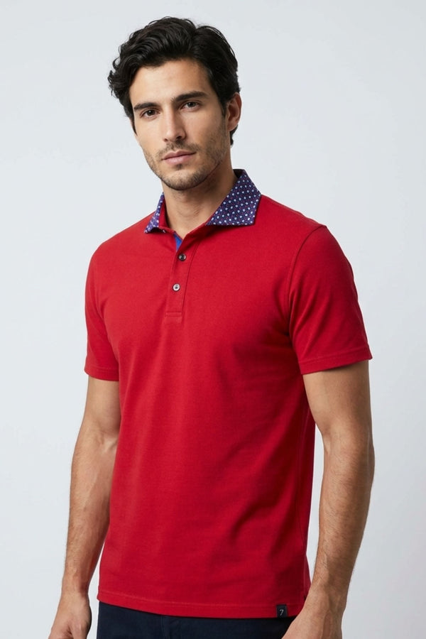 Polo Uomo Jersey Rosso