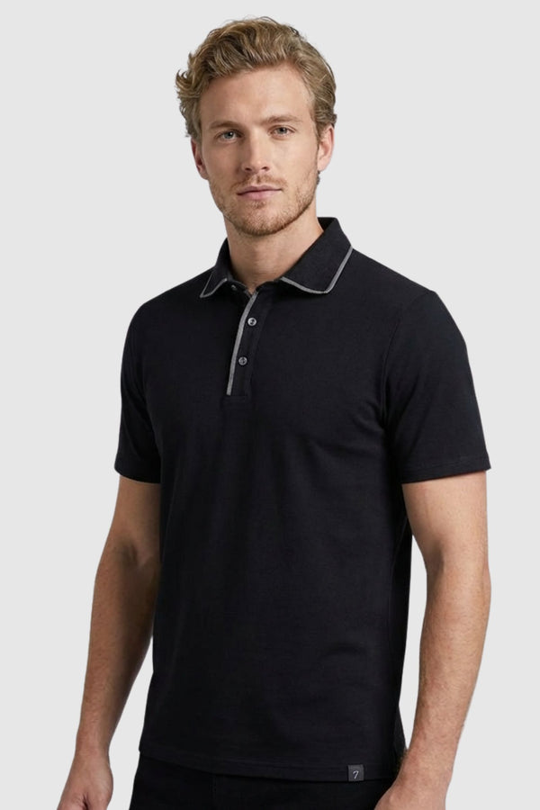 Polo Hombre Jersey Negro